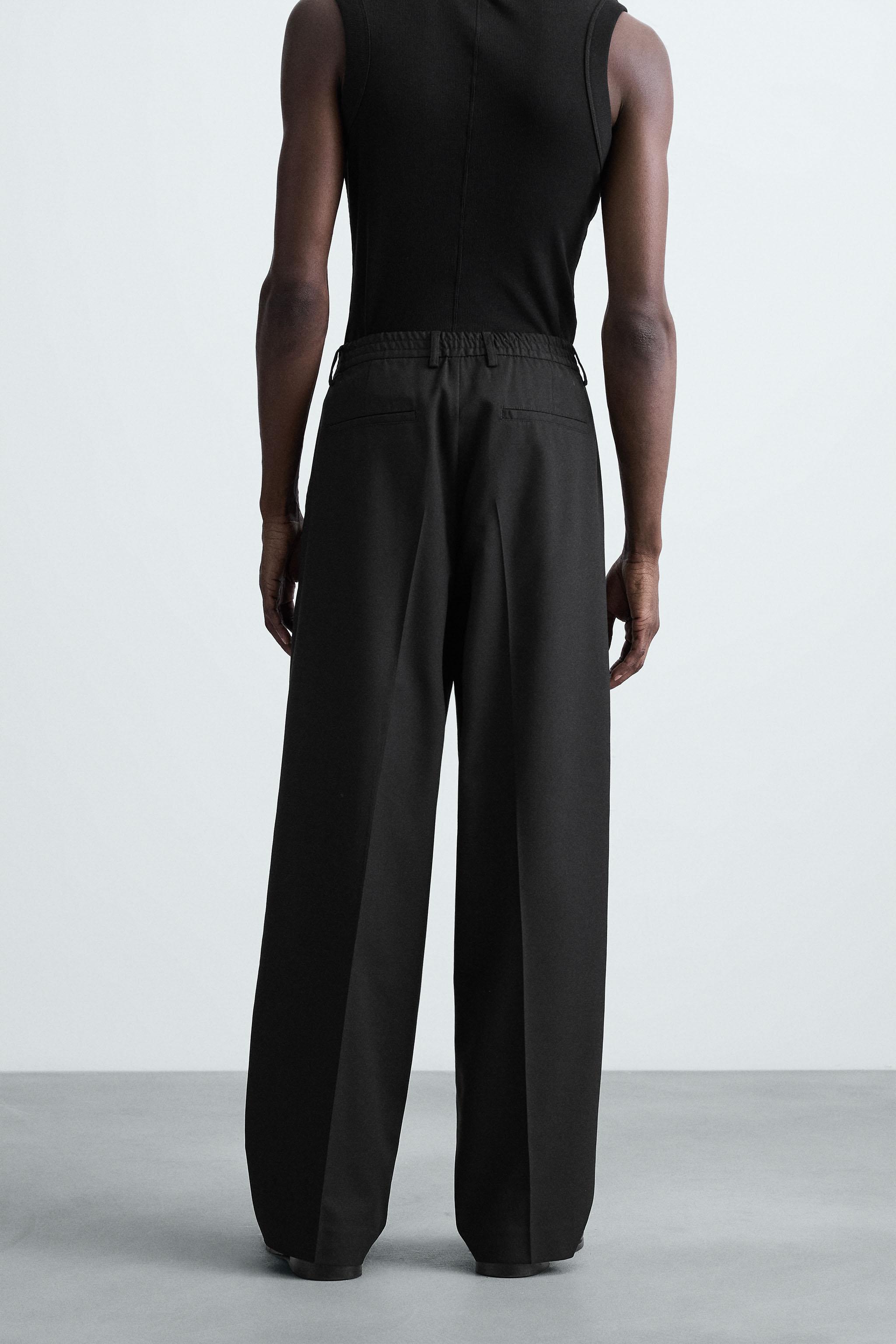 PANTALON FLUIDE COUPE LARGE PLIS